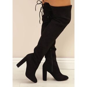 High rise boots